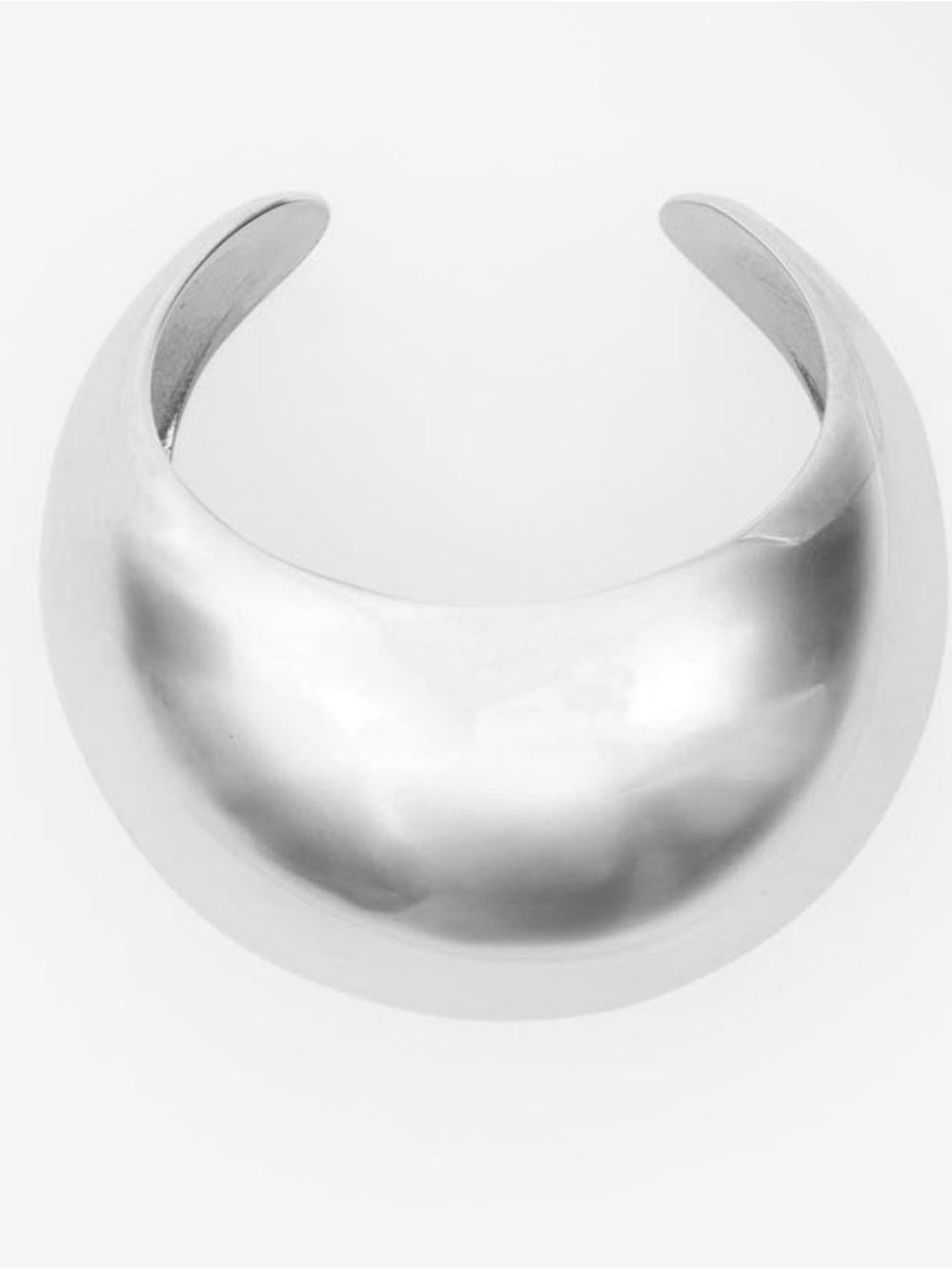 Isabel Marant AWA convex silver cuff - Picture 2 of 5